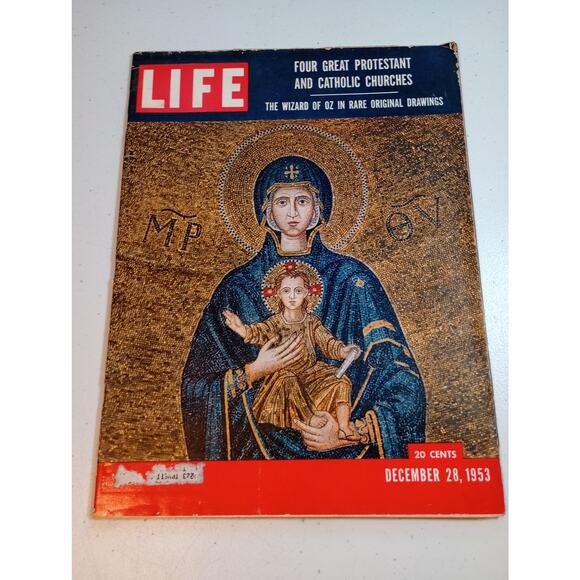 Life Magazine December 28, 1953 Madonna & Child Vintage Collection Cathedrals - Picture 1 of 13